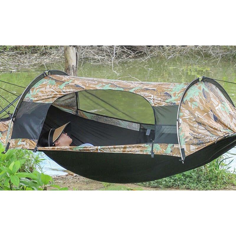 [Mosquito Sleep] Double With Net Mosquito Resistant Indoor And Outdoor Camping Spring Outing Single Hammock Parent Child_voghion.com