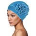 Cross Border New Solid Color Turban Hat, Hot Sale Big Flower All Match Base Hat Chemotherapy Hat, One Piece Drop Shipping_voghion.com