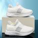 Kids' shoes Boys' slip on shoes slip on socks shoes, flying woven breathable and lightweight children's shoes, casual and versatile sports shoes_voghion.com