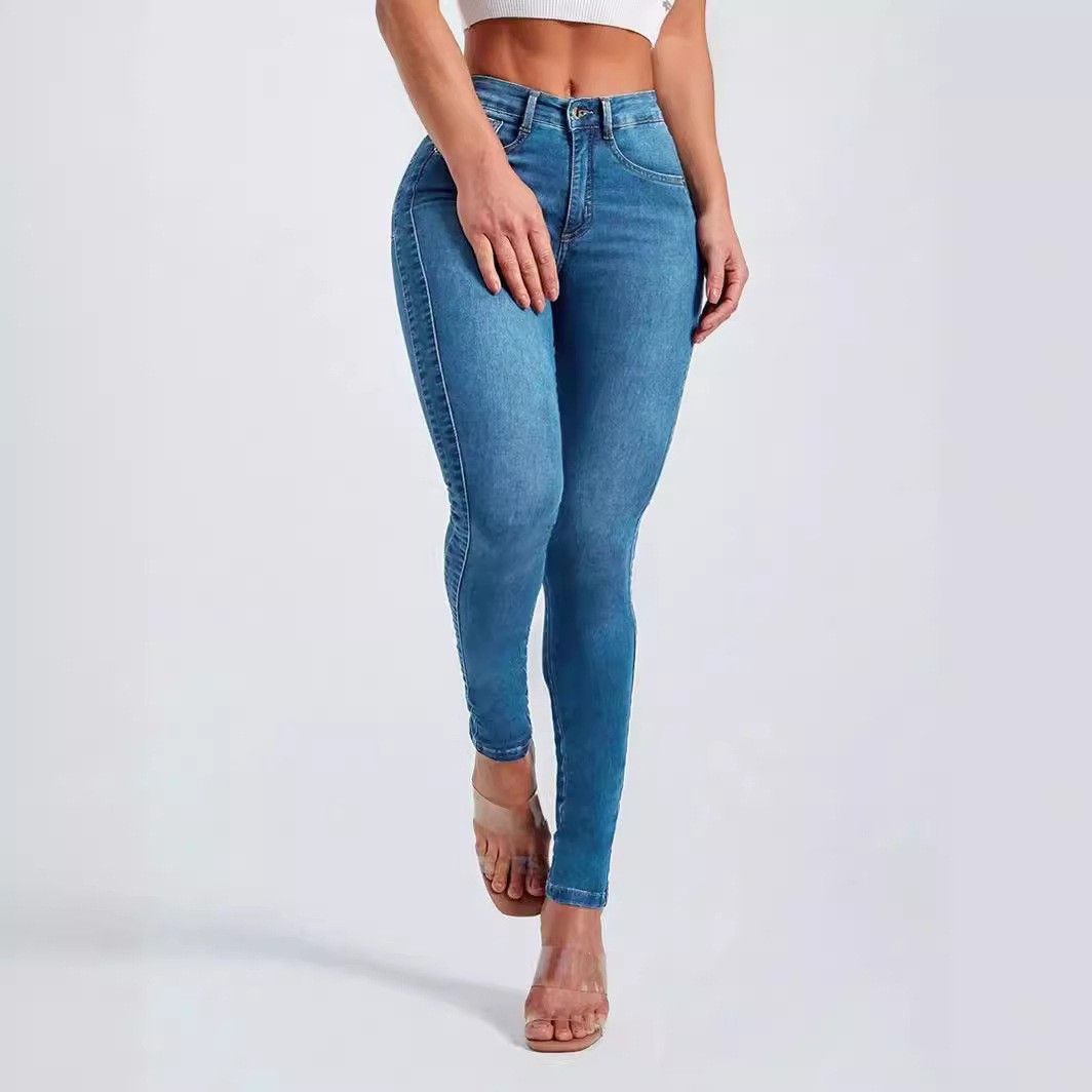 K New Jeans alla caviglia, elasticizzati, aderenti e a vita alta per donna_voghion.com
