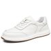 TerraStride Top Layer Cowhide Genuine Leather Men's Sneakers 2025 Spring And Autumn New Casual Breathable White Shoes For Men_voghion.com