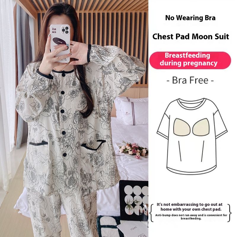 2024 Enmei New Cloud Cotton Μαξιλάρι Στήθους για Έγκυες και Θηλασμούς μετά τον Τοκετό 2024 Ρούχα για το Σπίτι_voghion.com