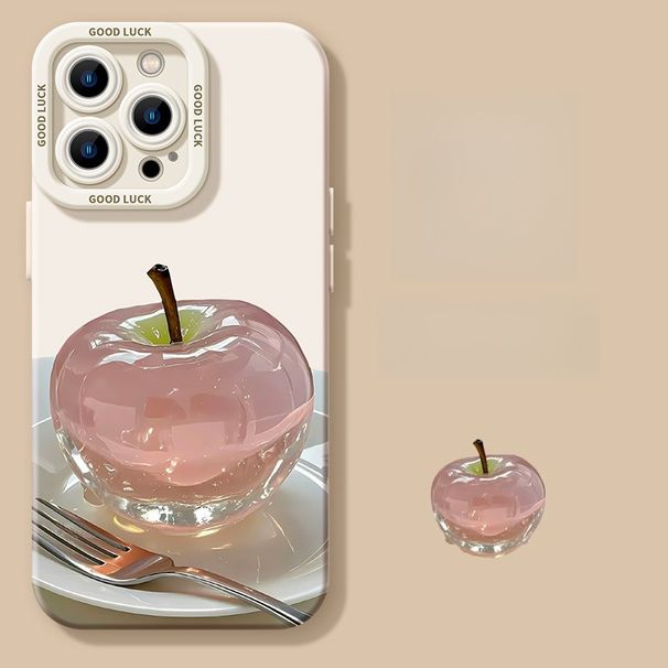 Protective Phone Case For IPhone 16 15 14 13 12 11 Pro Promax Plus Fruit Strawberry Apple 16promax16 New 15Pro Girl 14plus Silicone 13 Anti-drop 12_voghion.com