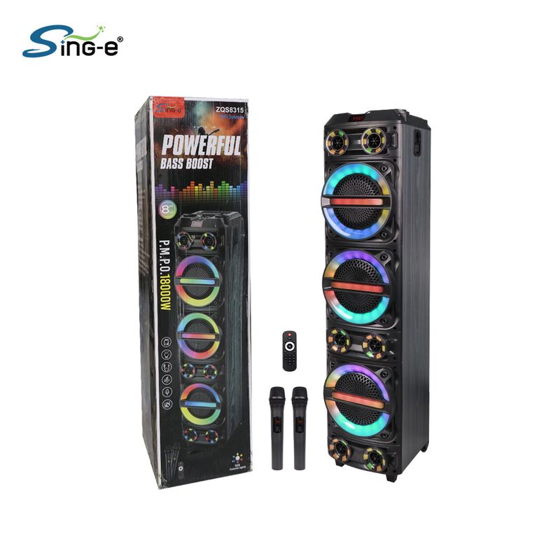 Sing-e ZQS8315 Square Dance Big Audio Vysoký výkon Hlasitost Výkon Zpěv Bluetooth Venkovní reproduktor K Song_voghion.com