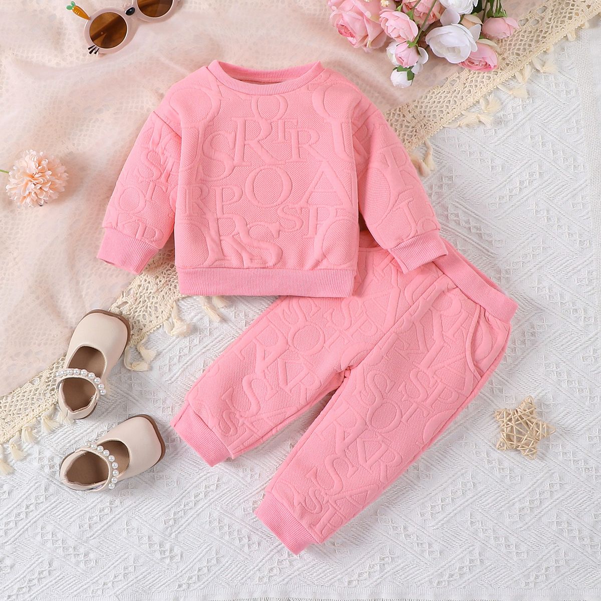 Mother&Kids Baby clothes set Baby long sleeve trousers hoodie two-piece home wear children's clothes_voghion.com