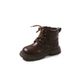 2025 Herbstmode Einfarbig Martin Mid-Top Mädchen Baby Schuhe Jungen Britischen Stil Lederstiefel_voghion.com