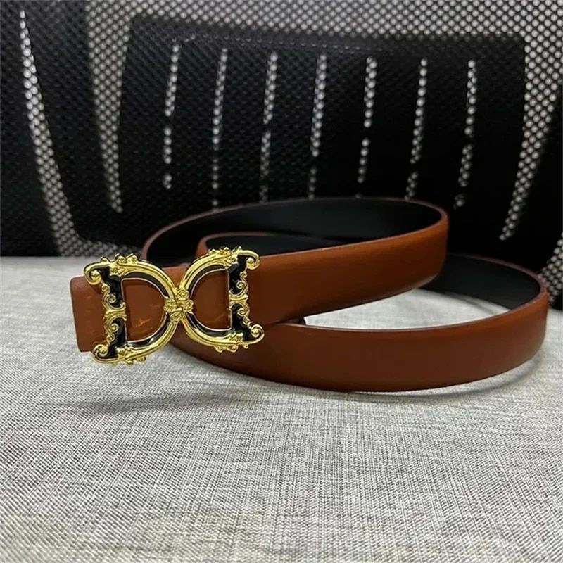 Ceinture épaisse Double face pour femmes, Design élégant de 2.5cm de large_voghion.com