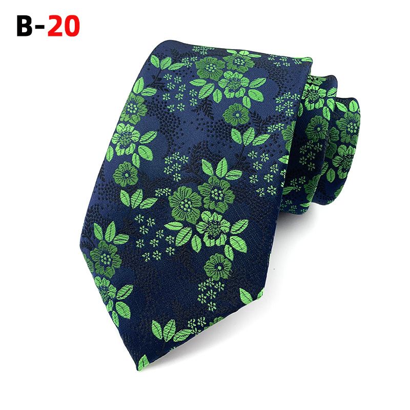 Men's Accessories new paisley polyester men's large flower tie trendy suit men's tie_voghion.com
