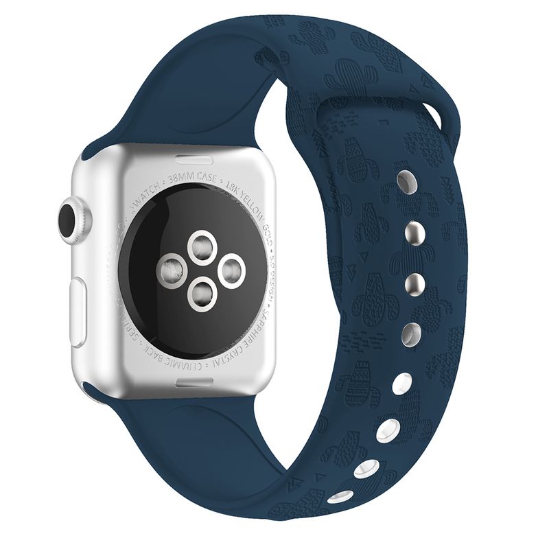 Flower Engraved Silicone Strap For Apple Watch Ultra Band 44mm 40mm 45mm 41mm 49mm 42 38mm 44 45 mm iwatch series 7 se 3 4 5 6 8_voghion.com