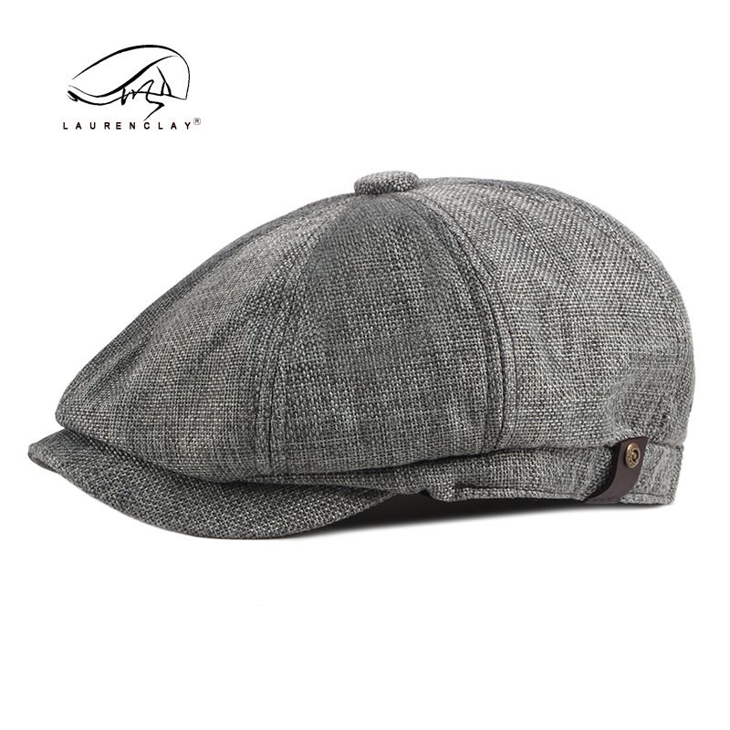 Fashionable Octagonal Hat For Men And Women In Spring And Summer Thin Breathable Duckbill Cap Retro British Casual Beret_voghion.com