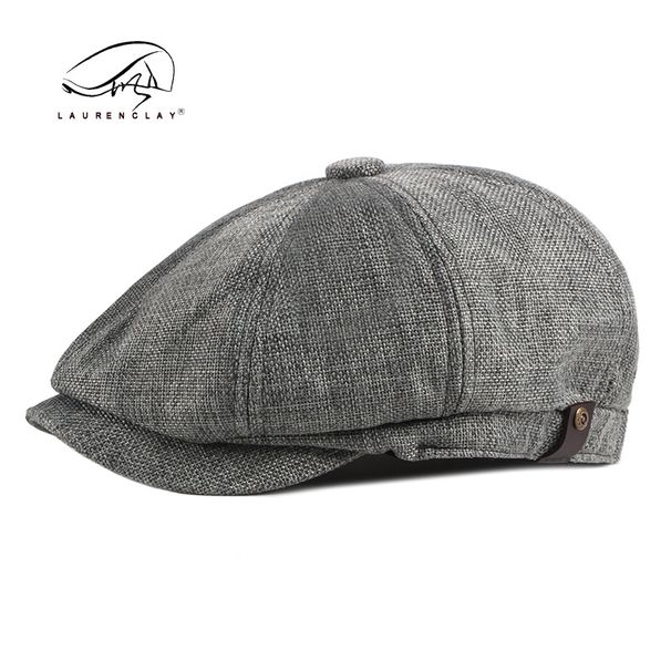 Fashionable Octagonal Hat For Men And Women In Spring And Summer Thin Breathable Duckbill Cap Retro British Casual Beret_voghion.com