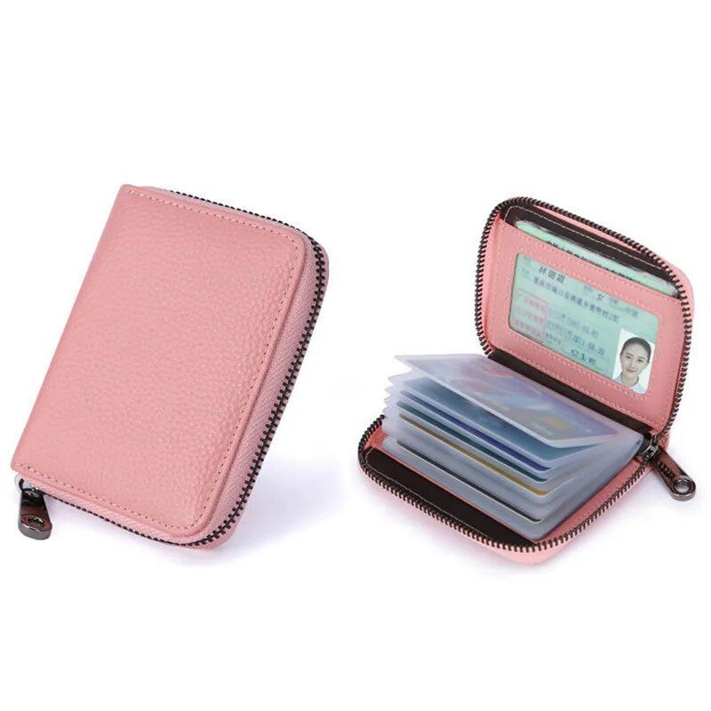 20 Detents Porta carte PU Business Bank Credit Bus Porta carte d'identità Cover Porta monete Portafogli anti smagnetizzazione_voghion.com