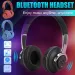 Wireless Bluetooth 5.1 Headphones Over Ear LED Headset Stereo Noise Cancelling_voghion.com