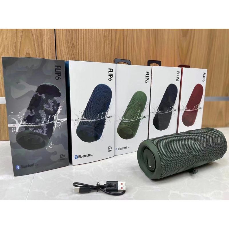 Nya Flip6 Audio Kaleidoscope 6:e generationens trådlösa Bluetooth-högtalare med subwoofer och TWS-miniljudsystem för utomhusbruk_voghion.com