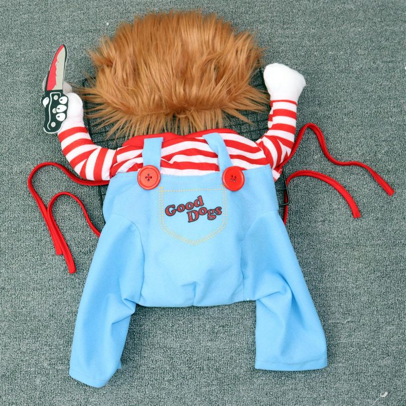 Tödliche Puppe Transformation Halloween Haustier Kostüm Perücke mittlerer und großer Hund lustige Kleidung_voghion.com