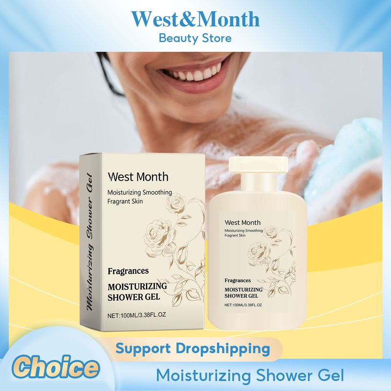 Gel doccia idratante, fragranza a lunga durata, schiuma densa, detergente, emolliente, nutriente, anti-secchezza, setoso, detergente per il corpo._voghion.com