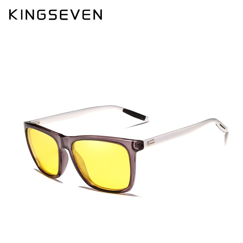Nuovi arrivi KINGSEVEN New Vision Occhiali da sole da uomo Marchio di design Moda polarizzata Guida notturna Luce migliorata a pioggia Nuvola Nebbia_voghion.com