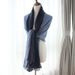 Chuyu Qianqiu New Cotton And Linen Two-tone Versatile Design Original Scarf Knotted Cape Cloak Coat_voghion.com