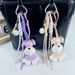 New PU Bag Pendant Baseball Puppy Backpack Ornament Braided Rope Schnauzer Keychain_voghion.com