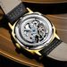 OLEVS Nuovo Orologio Automatico da Uomo in Pelle con Design Casual di Lusso in Oro, Marchio di Lusso, Orologio Meccanico Scheletrato Relogio Masculino_voghion.com
