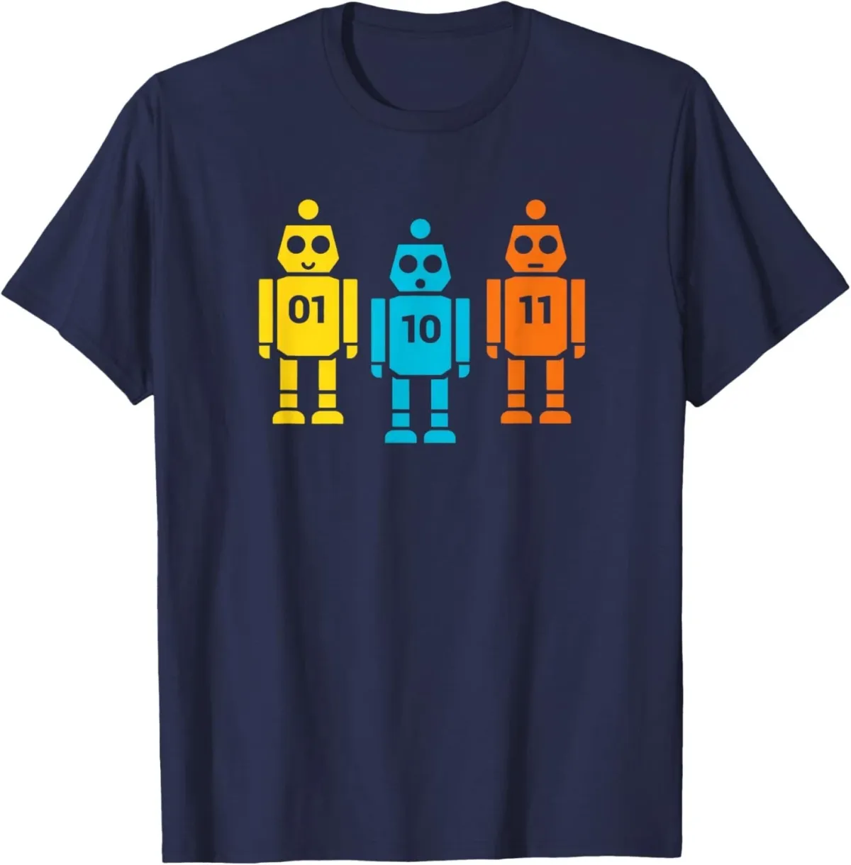 01 10 11 Robot Gift Unisex T-shirt_voghion.com