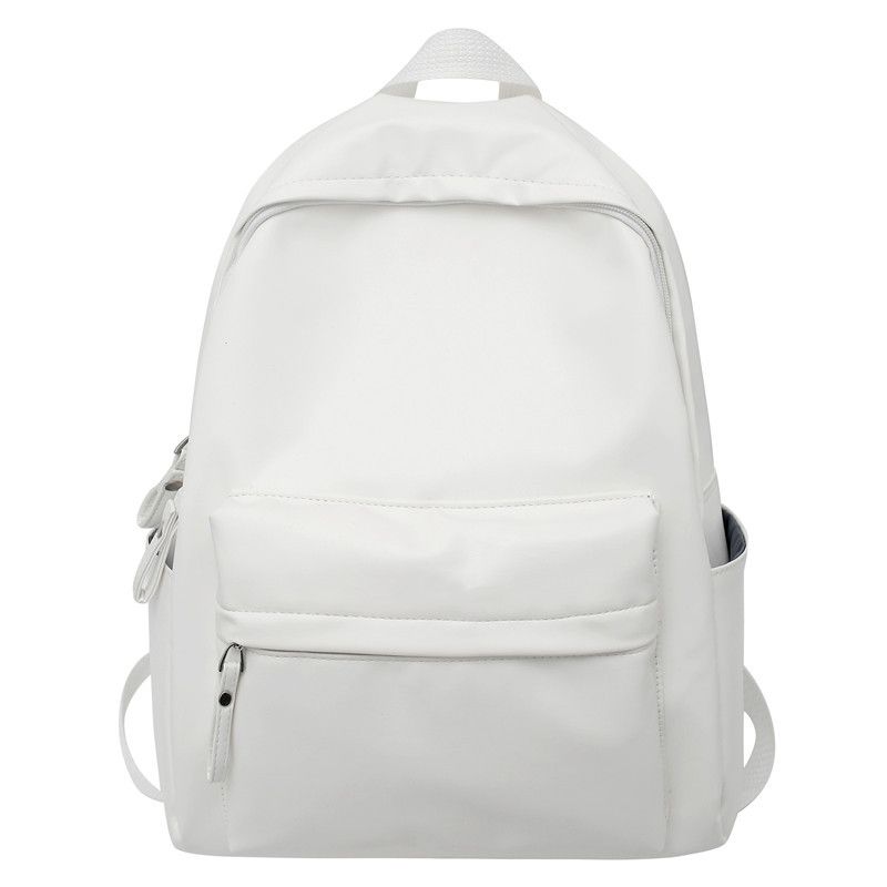 Sac à dos de sport et de loisirs en PU de couleur unie pour étudiants du secondaire, grande capacité pour hommes 2023_voghion.com