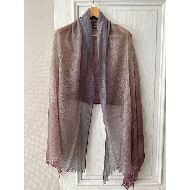 Sciarpa versatile da donna in cashmere sottile e sfumato, morbida, autunno inverno, all'ingrosso, Mongolia Interna_voghion.com