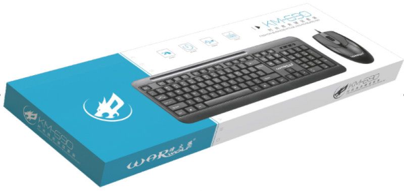 Fenghuolang Km690 Kabelgebundenes Tastatur-Maus-Set Gaming Office Frosted Durable USB Desktop und Notebook-Computer_voghion.com