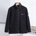Kältebeständiges, mit Fleece gefüttertes, verdicktes Sweatshirt für Herbst und Winter, warme Stehkragenjacke für Herren_voghion.com