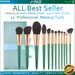 12-Piece Grape Theme Makeup Brush Set In Purple Green Complete Face Eye Cosmetic Brushes Kit With Blush Powder Foundation Eyeshadow Brushes_voghion.com