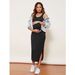 2024 Spring/Summer New Wear Knitted Tank Top Pregnant Women's Skirt_voghion.com