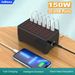 30-Port Total 150W (30 A) Charging Station, Home Fast Charger, Multiple USB Desktop Chargers, Suitable for Hotels,_voghion.com