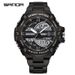 Men's Multifunctional Digital Analog Watch With Stainless Steel Band, Waterproof, Alarm, Calendar & Luminous Display Sports Men's Watch_voghion.com