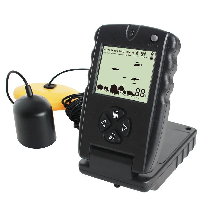 Detector de pește sonar, dispozitiv subacvatic cu fir de înaltă definiție, echipament cu ultrasunete, echipament, artefact de pescuit_voghion.com