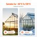 5 Pack Polycarbonate Greenhouse Panels 2' X 4' X 0.32'' Roof Sheets_voghion.com