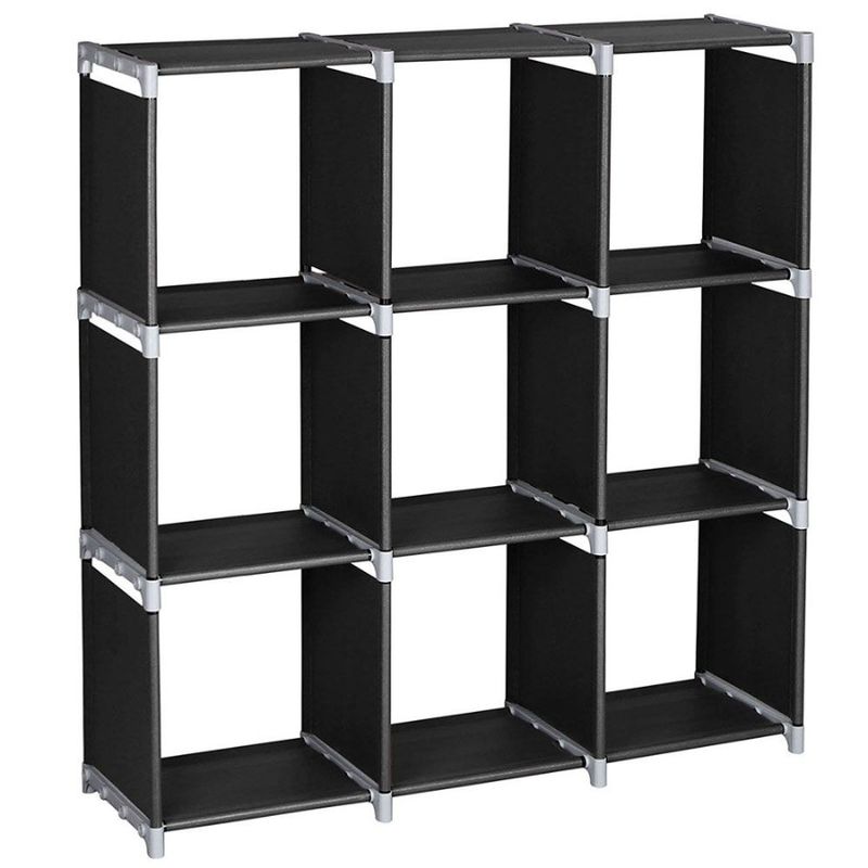 Compartment Storage 3Tier Closet Storage Organizer CubesBookcase Cube 9 9 Shelf_voghion.com