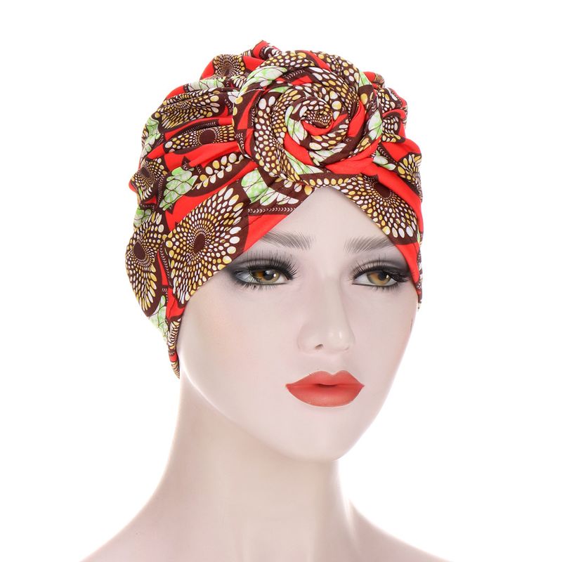 Sneglespiralturbanhatt Flerfarget Baotou liten hatt Motebunnende turbanhatt_voghion.com