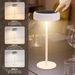 Glitzerlife Tischlampe Solar Akku Nachttischlampe - Modern Led Kabellos Tischleuchte 3600mhA Aufladbar Touch Dimmbar Weiß Lampe Mit USB Batterie Solarlampen_voghion.com