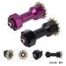 Motorcycle Aluminum Alloy Mid-Axis Conversion Kit - Lightweight & Durable Upgrade For Enhanced Performance (14x6x6cm, Black/Purple)_voghion.com