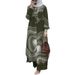 Damenmode bedruckter Robe-Anzug, Damen-Langarm-Button-Down-Hemd und Hose, zweiteiliger Anzug_voghion.com
