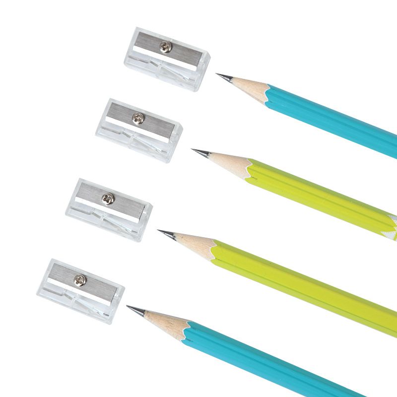 Transparent Single-Hole Manual Pencil Sharpener - Compact, Lightweight & Durable For School, Office & Art Supplies​_voghion.com