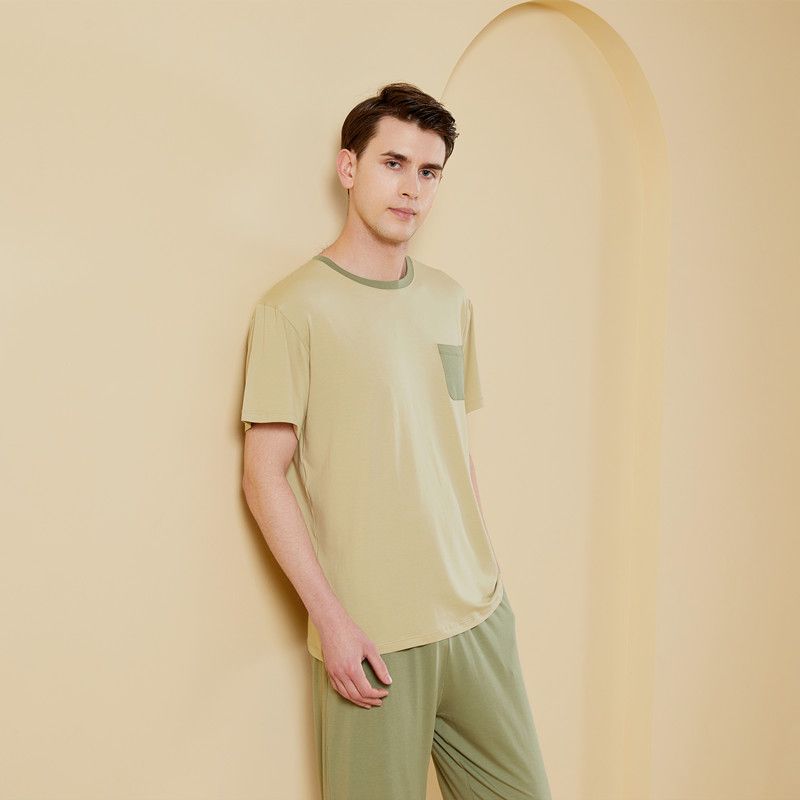 „2025 Sommer Neu“ Paar Rundhals-Homewear-Set | Lockere Version kann draußen getragen werden, Sommer-Home-Paar-Pyjama_voghion.com