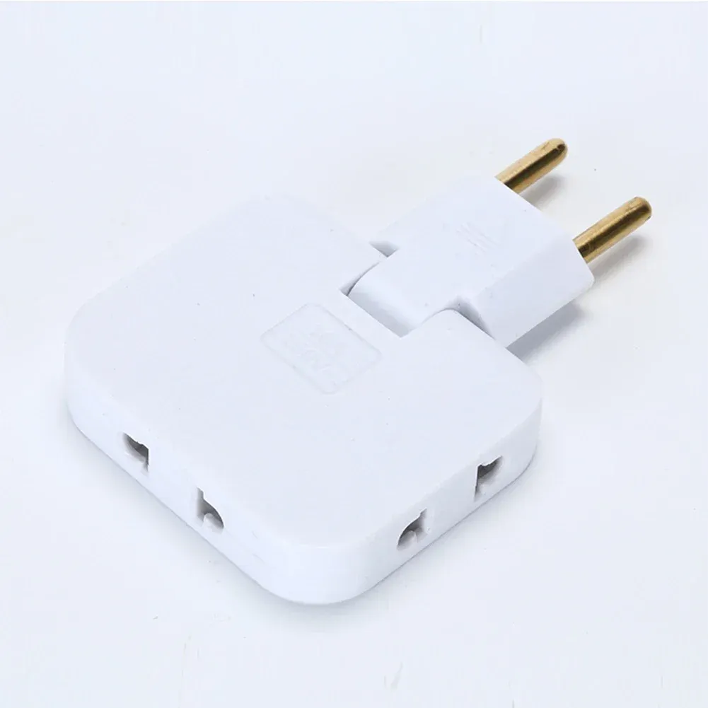 180 Degree EU Plug Outlet Power Strip Multiprise 1 To 3 Extension Electrical ° Rotating Fulfillment Socket AC Adapter_voghion.com