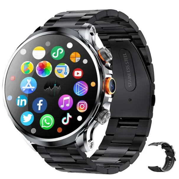 Smart Watches New H18 4G Android 1.85-inch IPS * 360 Screen 200W GPS Camera WIFI 32GB ROM Smartwatch Equipped With_voghion.com