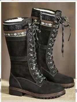 Womens Length Boot Low Heeled Cavalier Boots_voghion.com