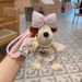 New Woolen Dress Plush Chubby Car Keychain Cartoon Hugging Rabbit Chef Dog Plushie Bag Pendant_voghion.com