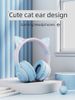 Eredeti Cat Ear 5.1 Bluetooth fejhallgató lányoknak Zajcsökkentő sztereó támogatás Mikrofon nyomás nélkül_voghion.com