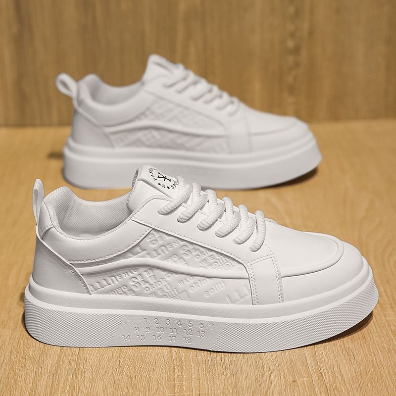 Men's Shoes Casual Sneakers - Lightweight Breathable Low-Top Shoes With Comfortable EVA Insole, Round Toe Design, And Durable PVC Outsole_voghion.com