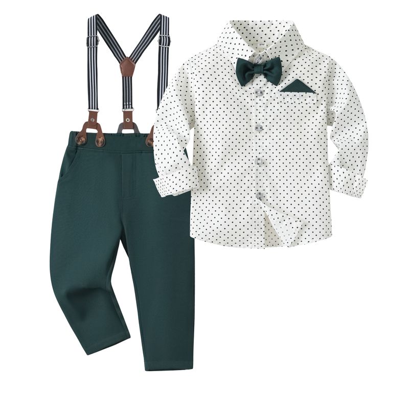 Children's boys' gentleman's dress spring and autumn new style children's wedding host baby's first birthday banquet suit_voghion.com
