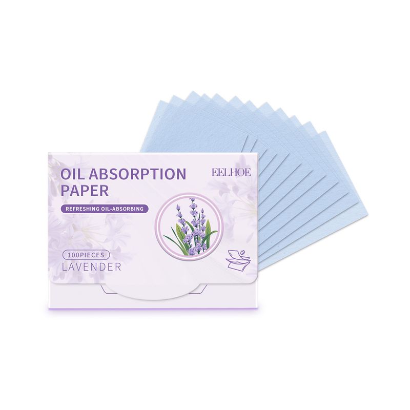 Strålende lavendelolieabsorberende papir, forfriskende ansigtsolieabsorberende ansigtsmakeup, bærbar_voghion.com